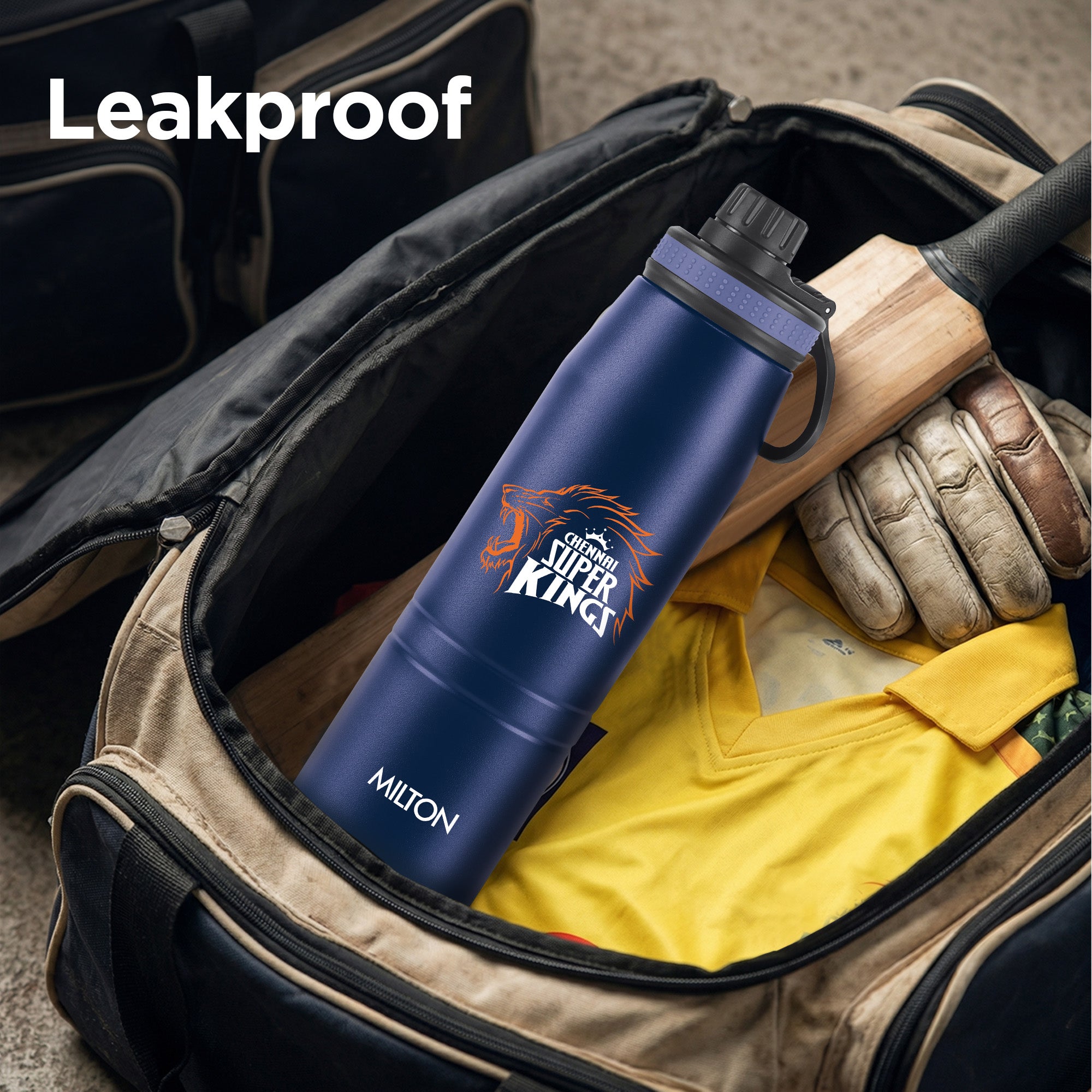 Sports Sparkle UV Printing Thermosteel Bottle - Chennai Super Kings (CSK) - Milton