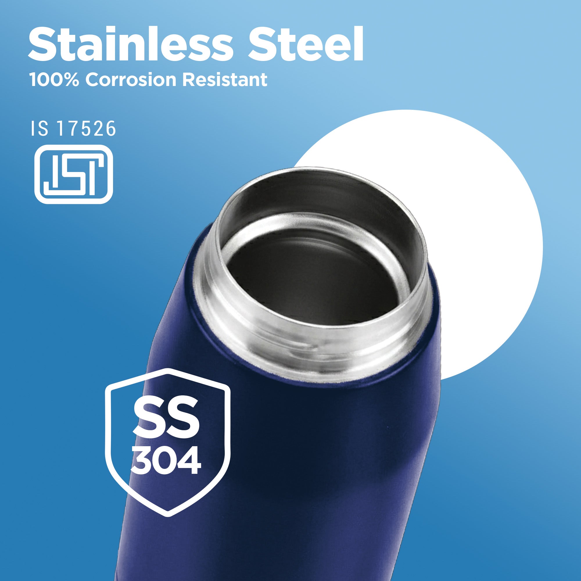 Sports Sparkle UV Printing Thermosteel Bottle - Mumbai Indians (MI) - Milton