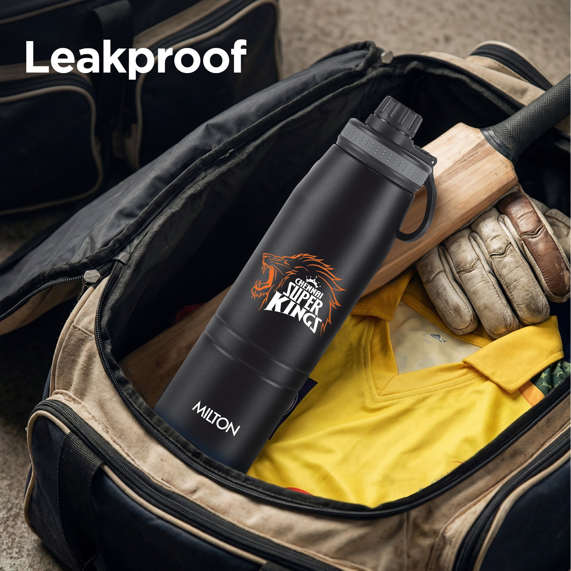 Sports Sparkle UV Printing Thermosteel Bottle - Chennai Super Kings (CSK) - Milton