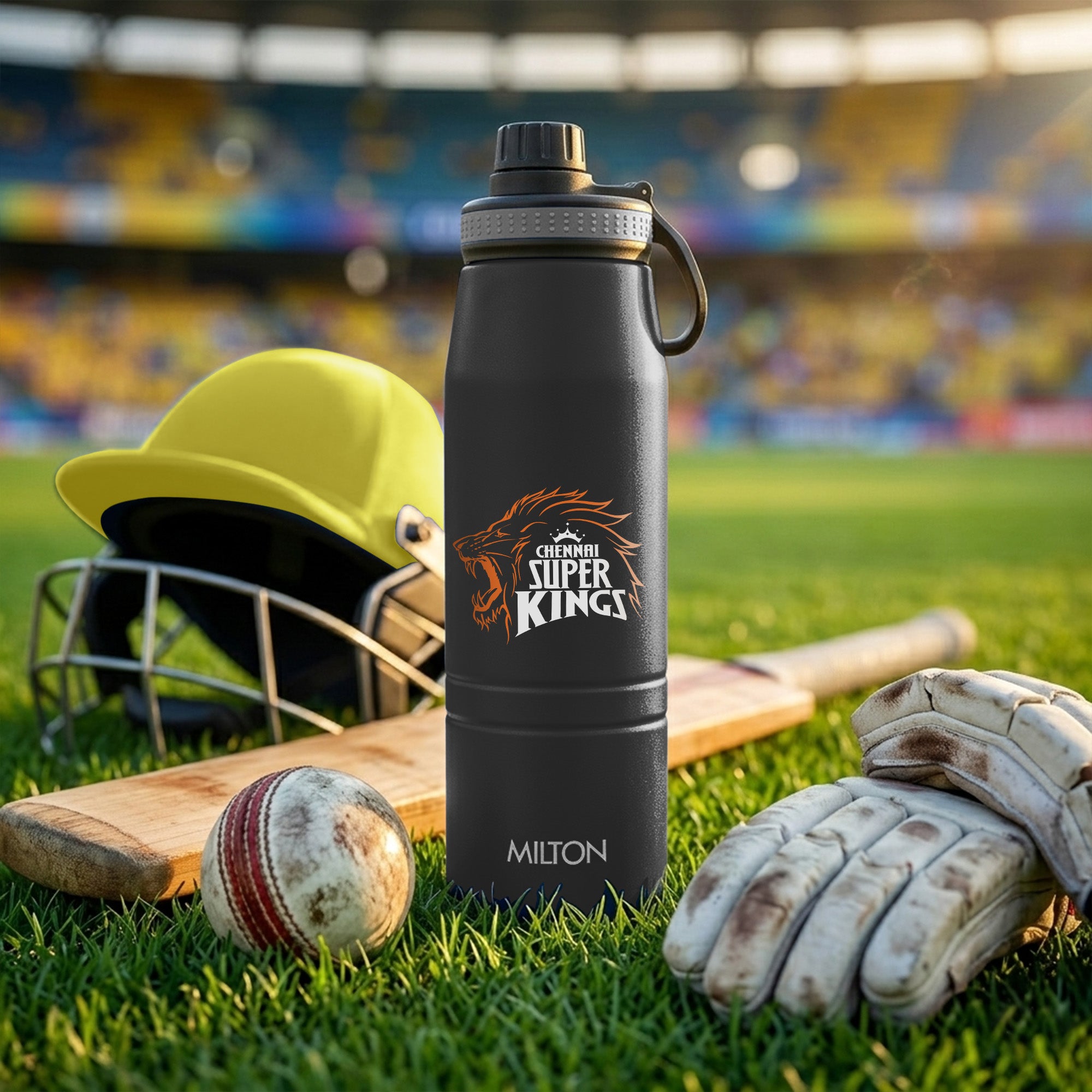 Sports Sparkle UV Printing Thermosteel Bottle - Chennai Super Kings (CSK) - Milton