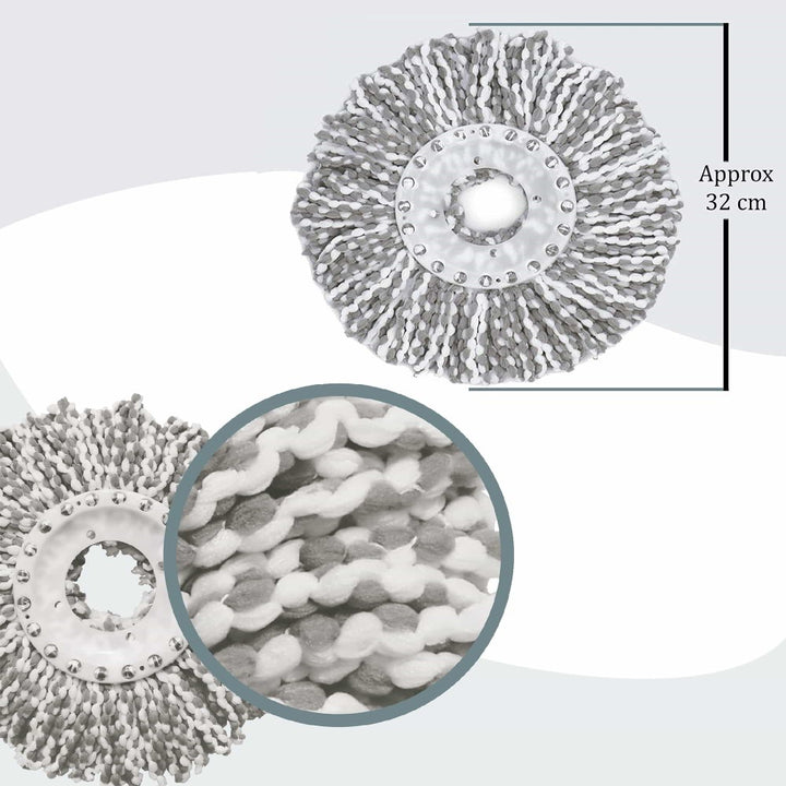 Spin Mop Rod With Mop Refill (Spotzero by Milton)