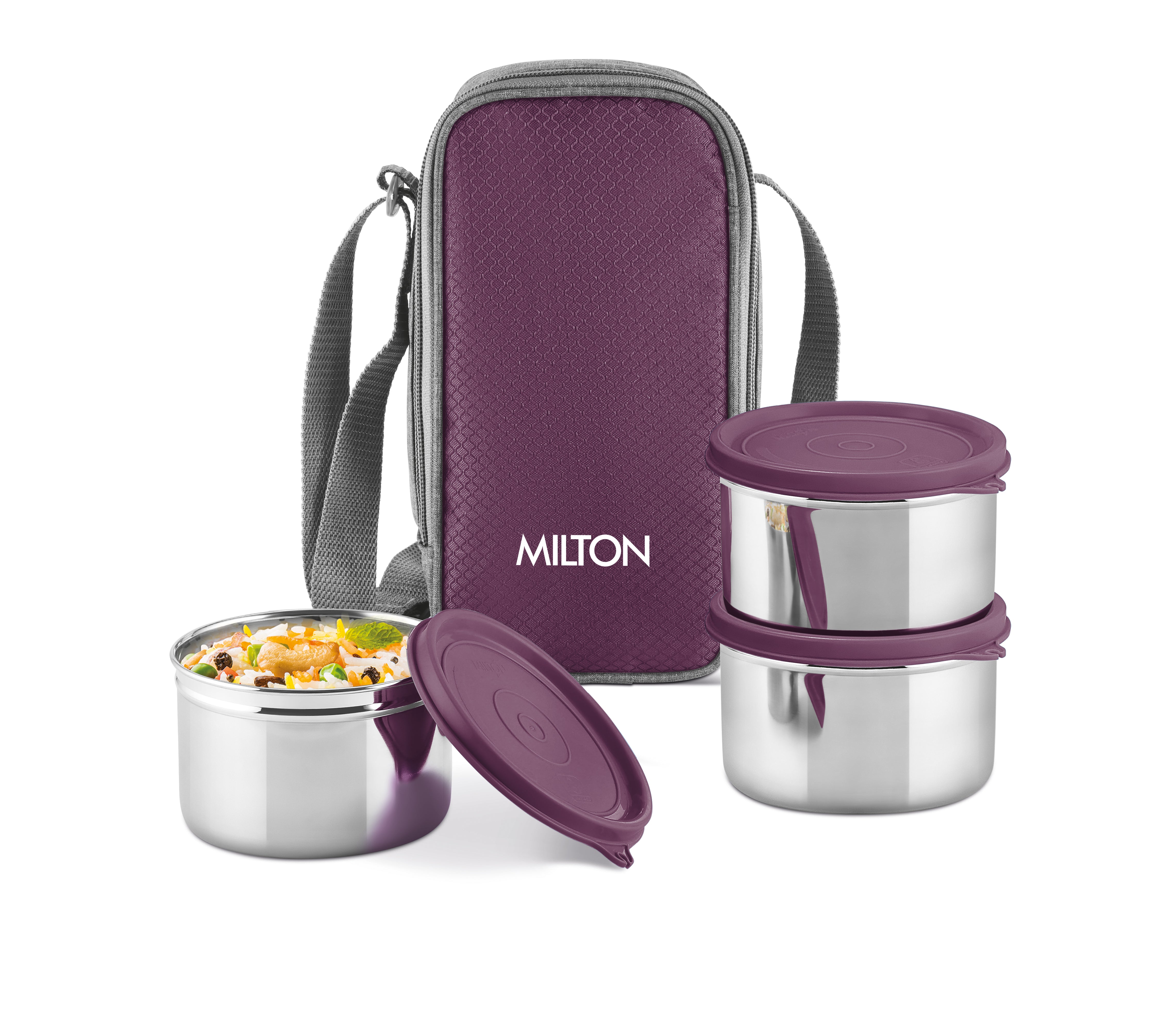 Stack Pack 3 Vertical Insulated Tiffin And Jacket (Milton)
