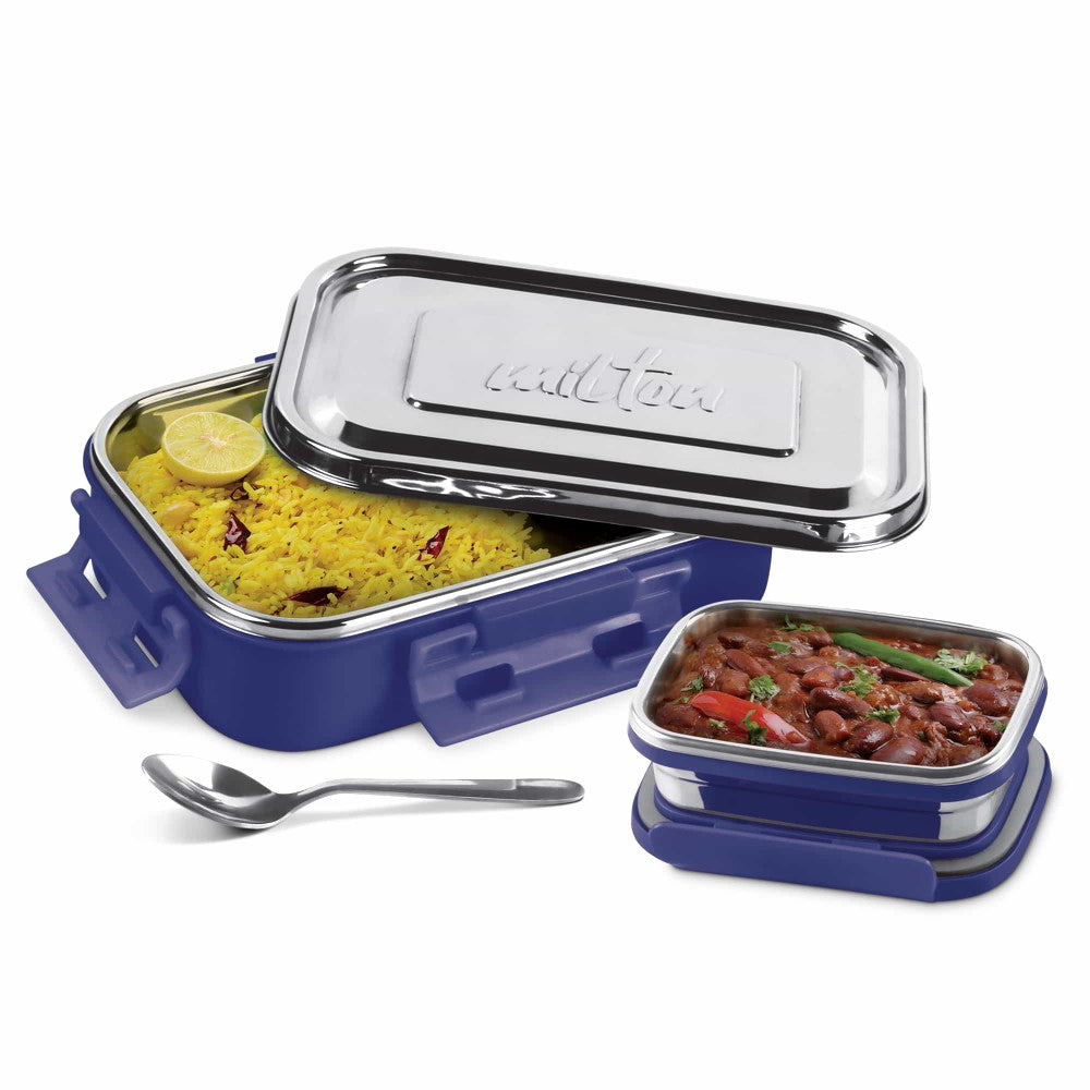 Steel Flat Lunchbox