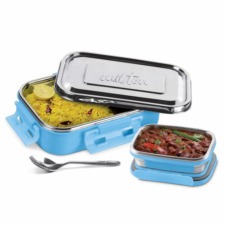 Steel Flat Lunchbox