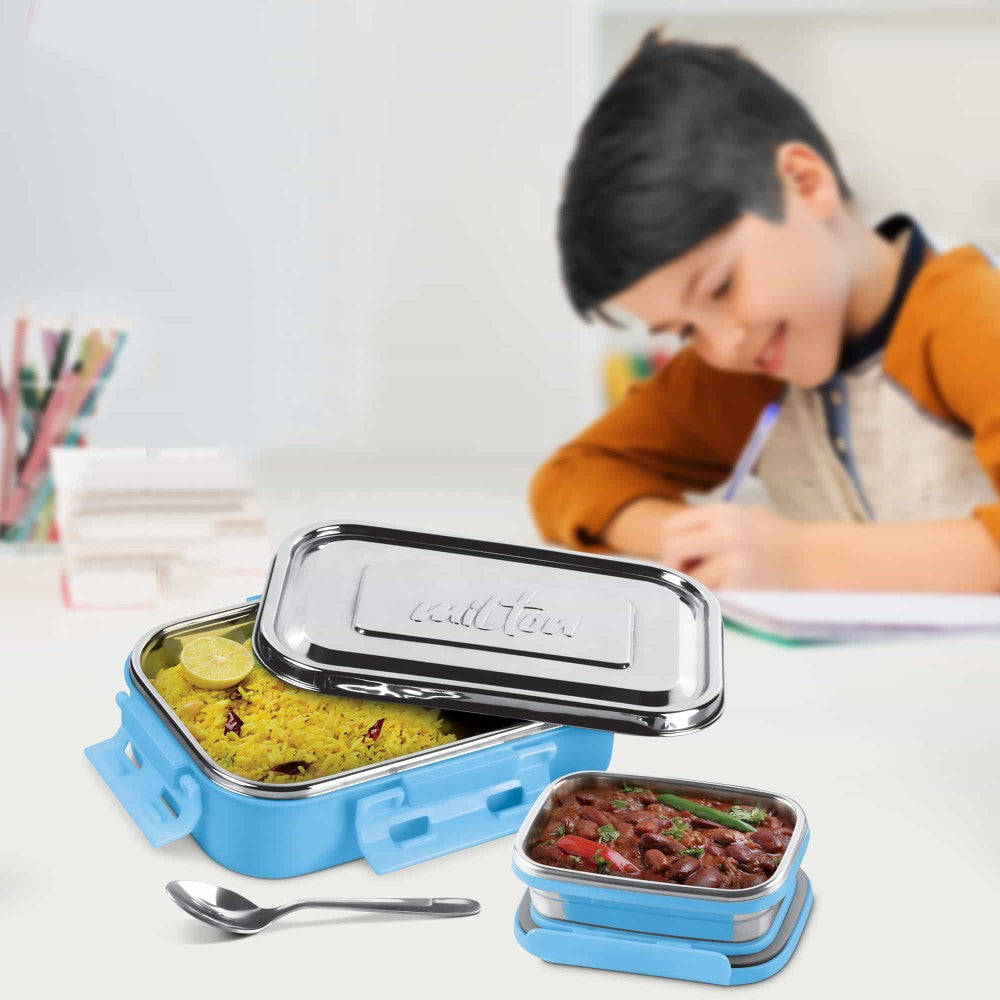 Steel Flat Lunchbox