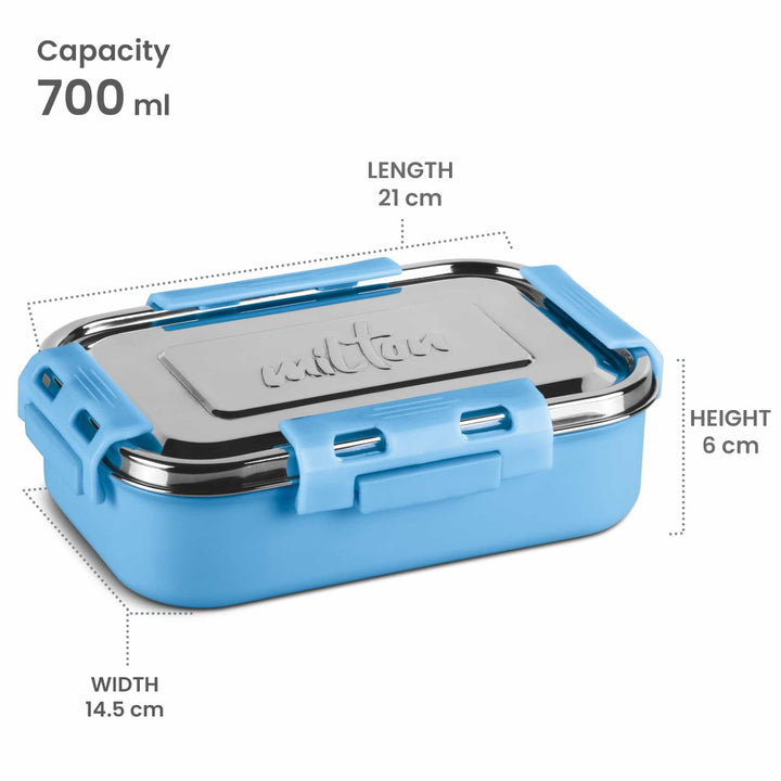 Steel Flat Lunchbox