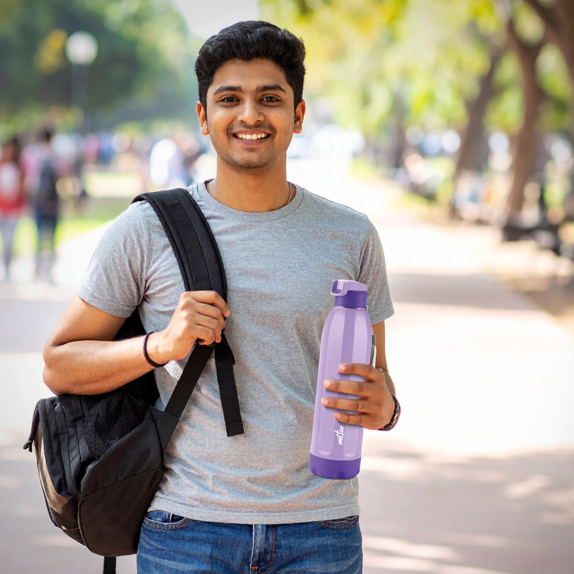 Buy Steel Meridian Water Bottle Online at Best Price | Milton