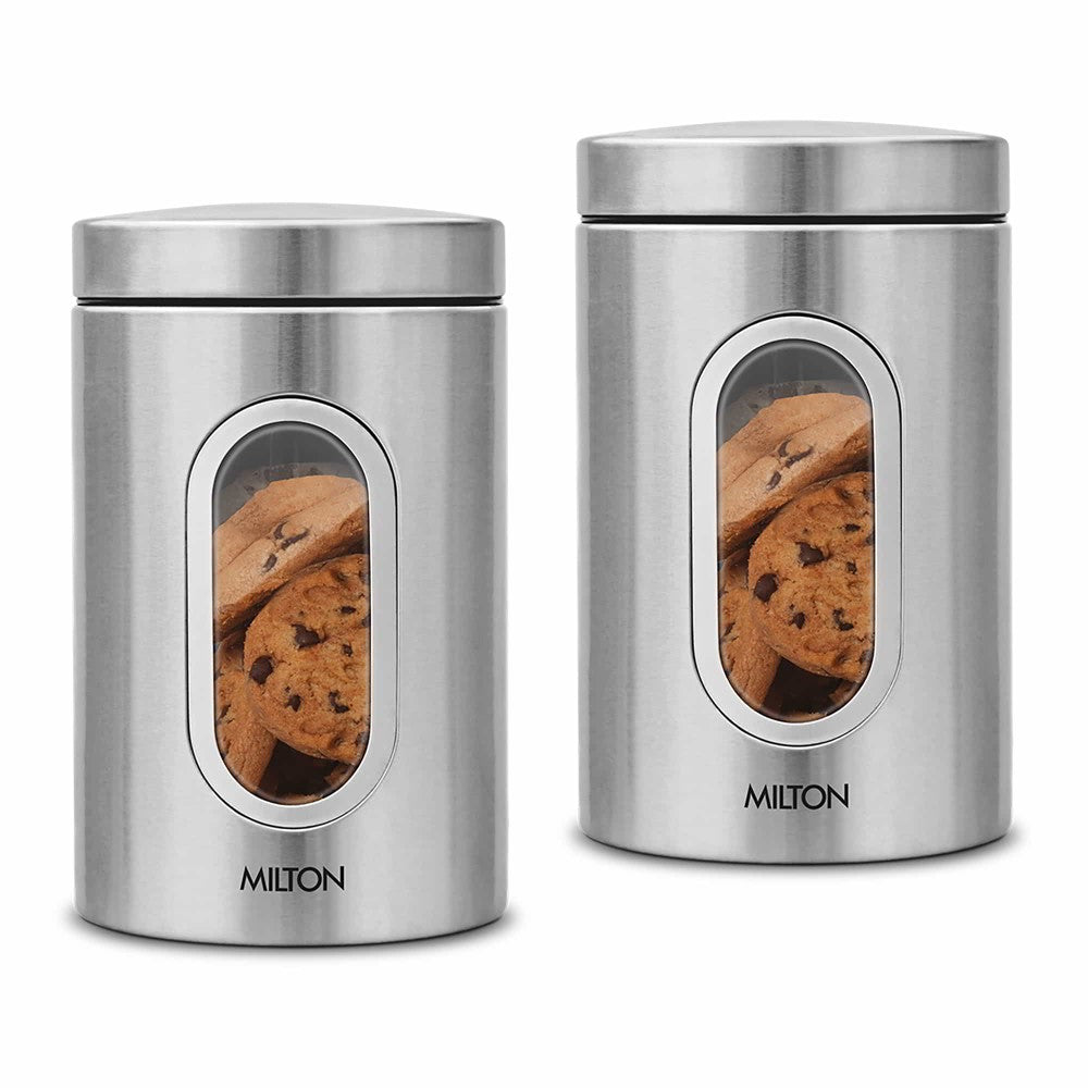 Steel Clear Round Jar (Milton)