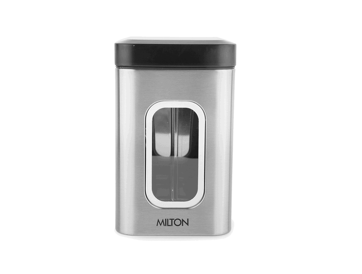 Milton Steel Clear Square Jar