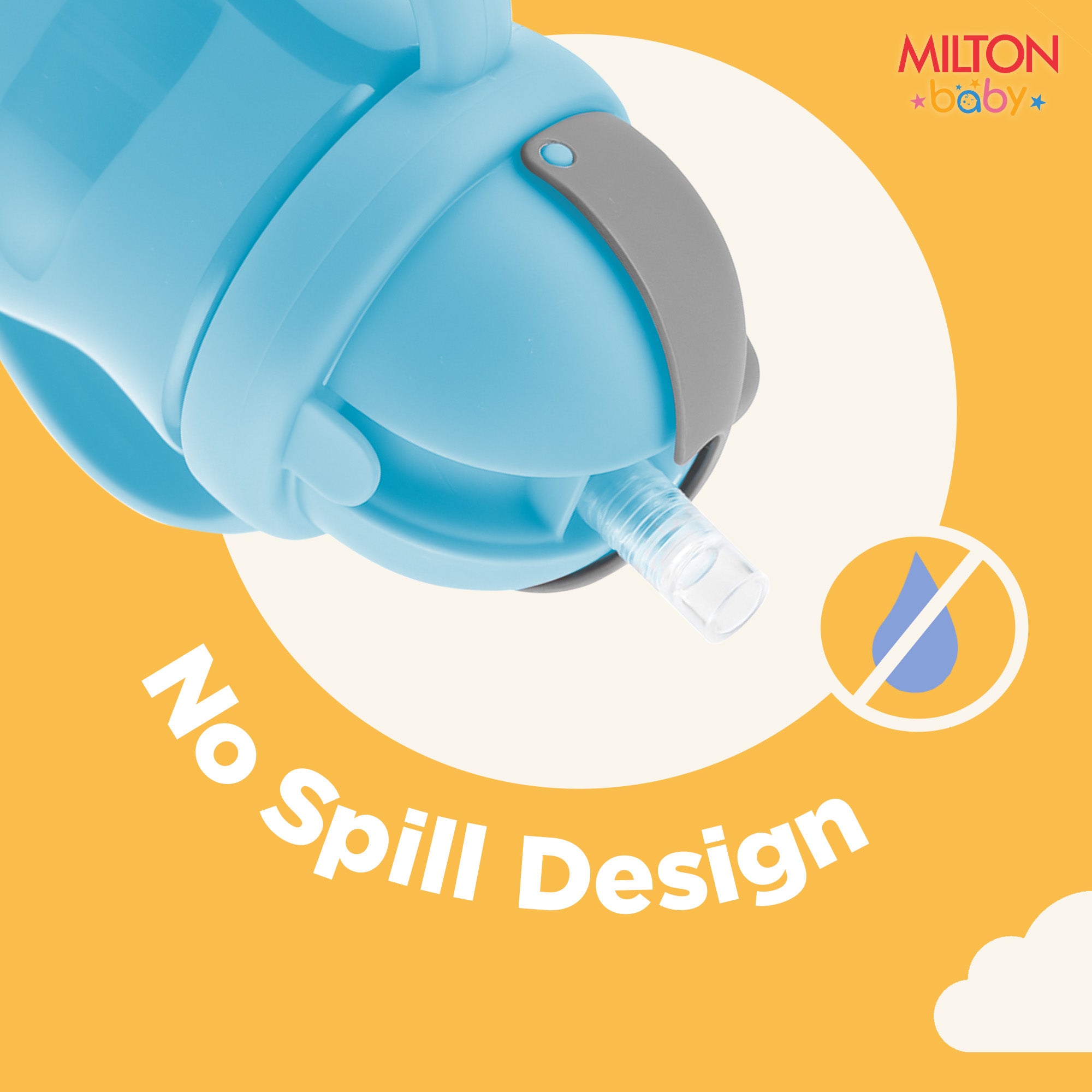 Straw Sipper With Handle Bottle For Baby (Milton)