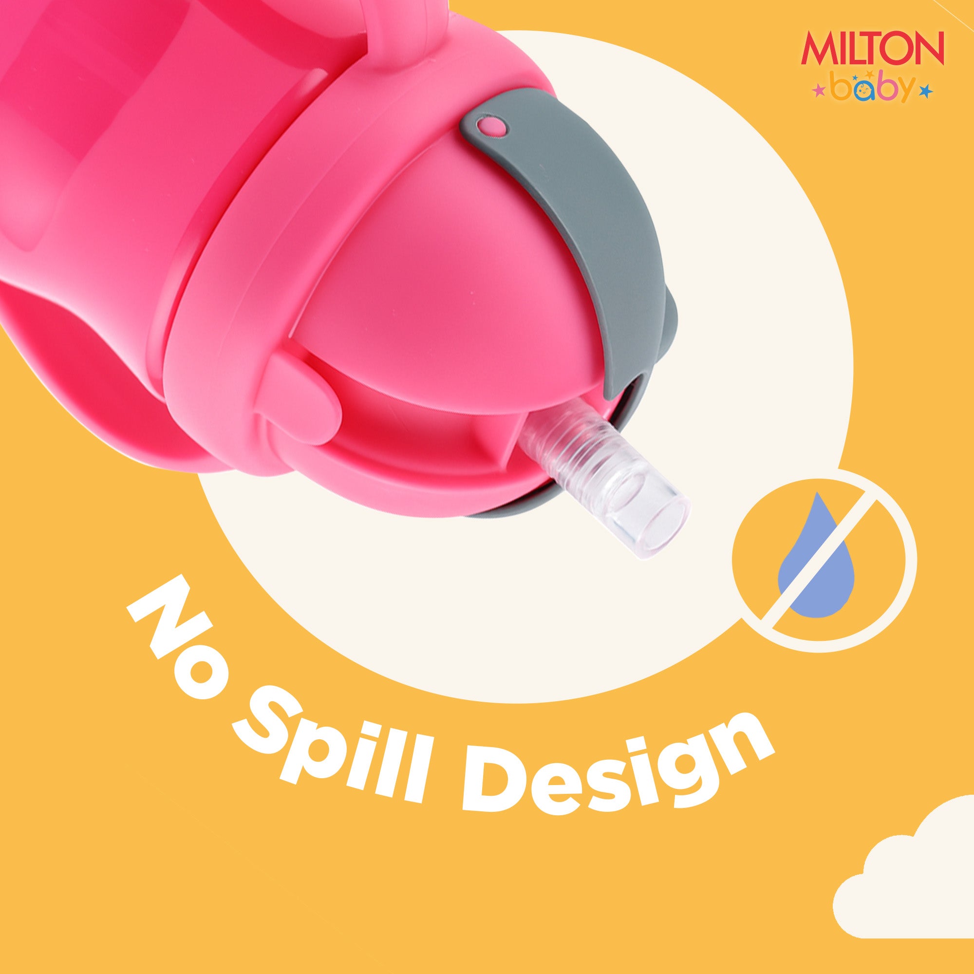 Straw Sipper With Handle Bottle For Baby (Milton)