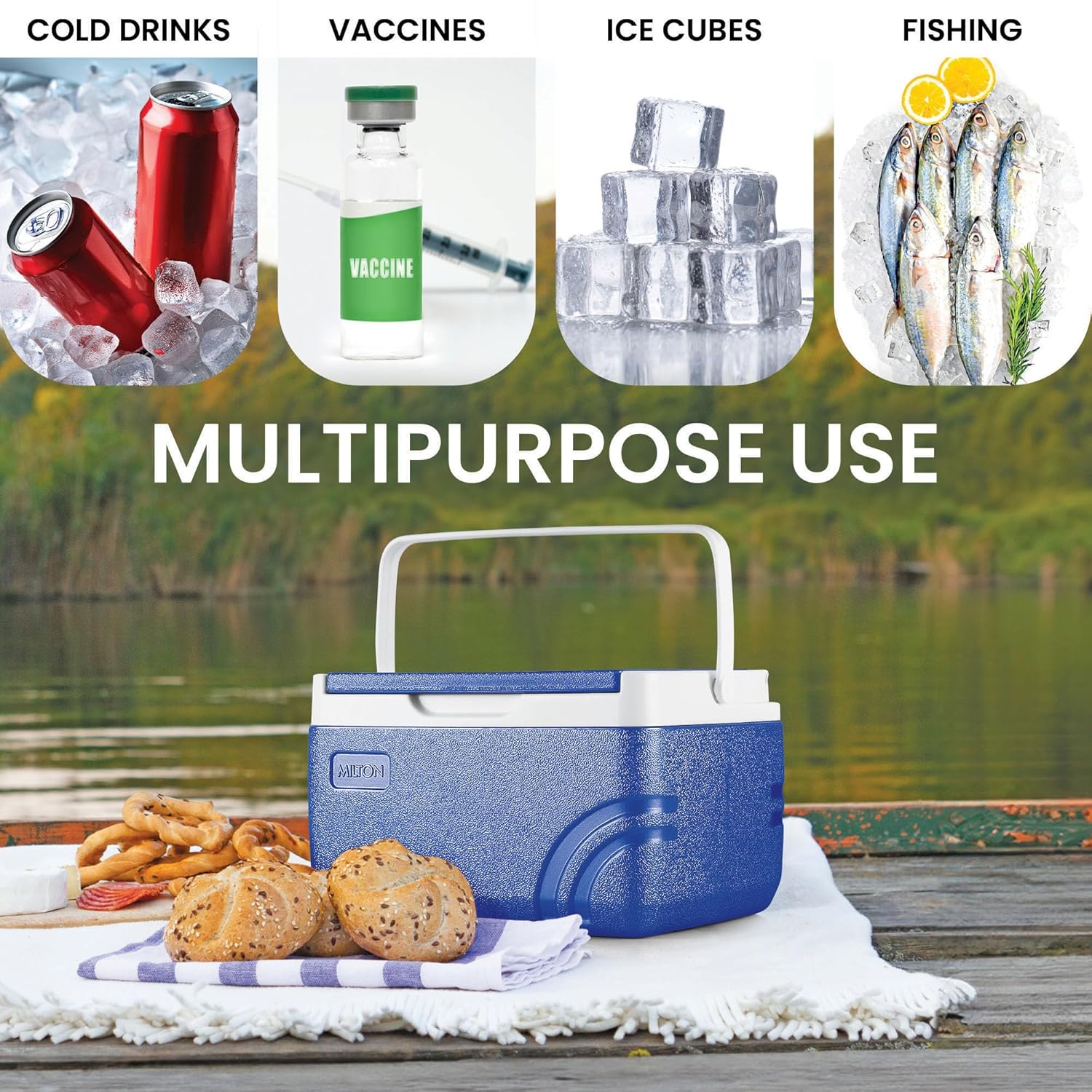 Super Chill 8 Ice Pail, 7.4 litres, Blue (Milton)