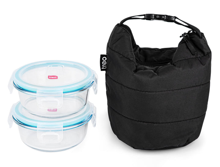 Swag Borosilicate Round Glass Tiffin (Treo by Milton)