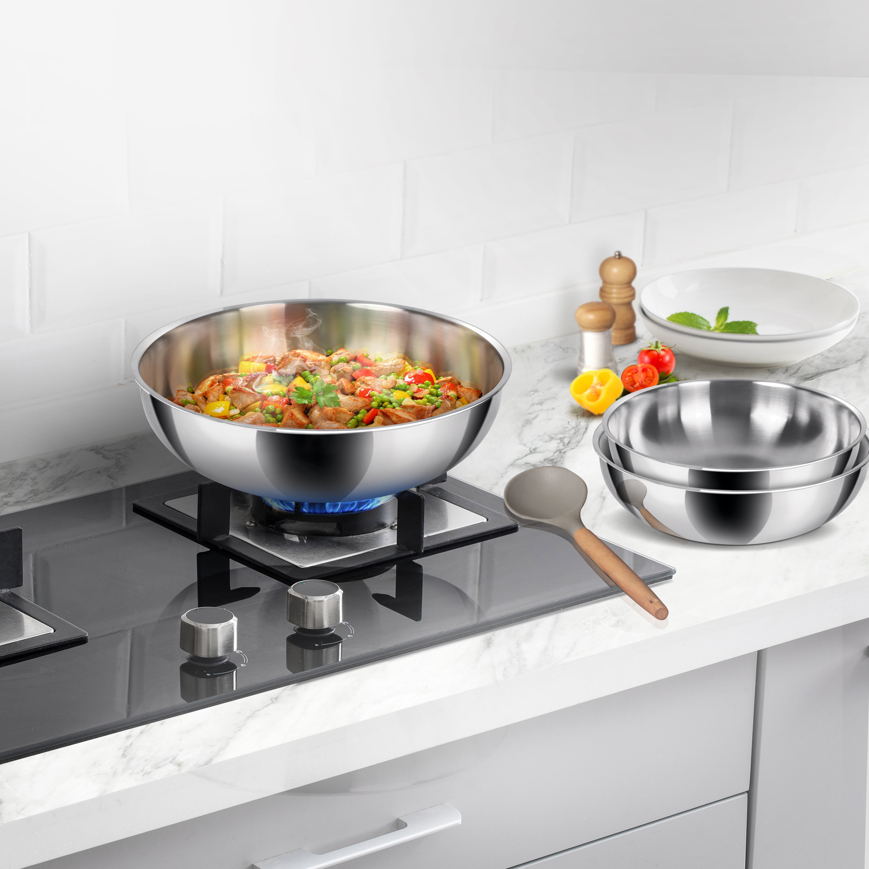 Milton ProCook Tasla Set Triply 6 Pcs
