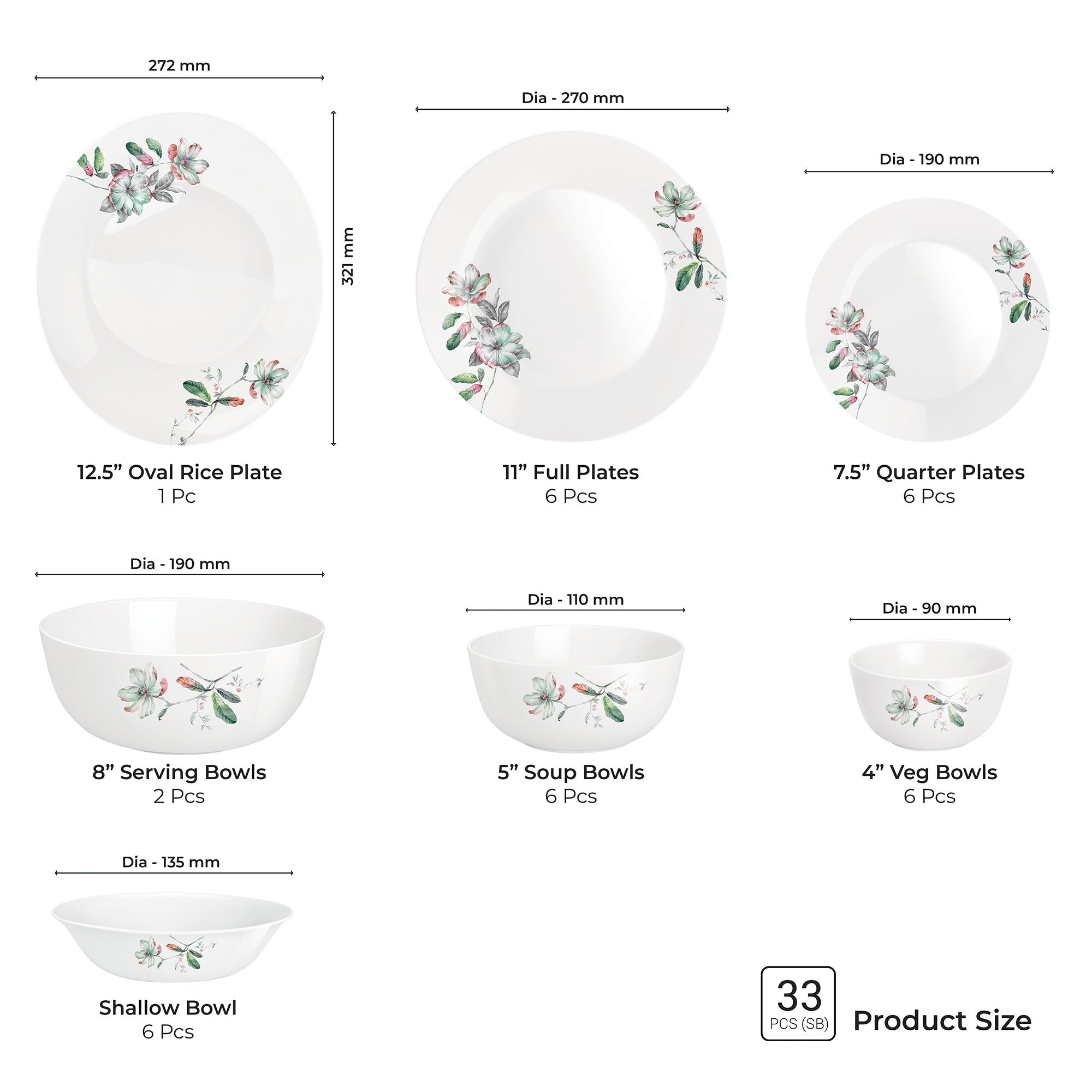 Terrana Collection Dinner Set - BLUSH