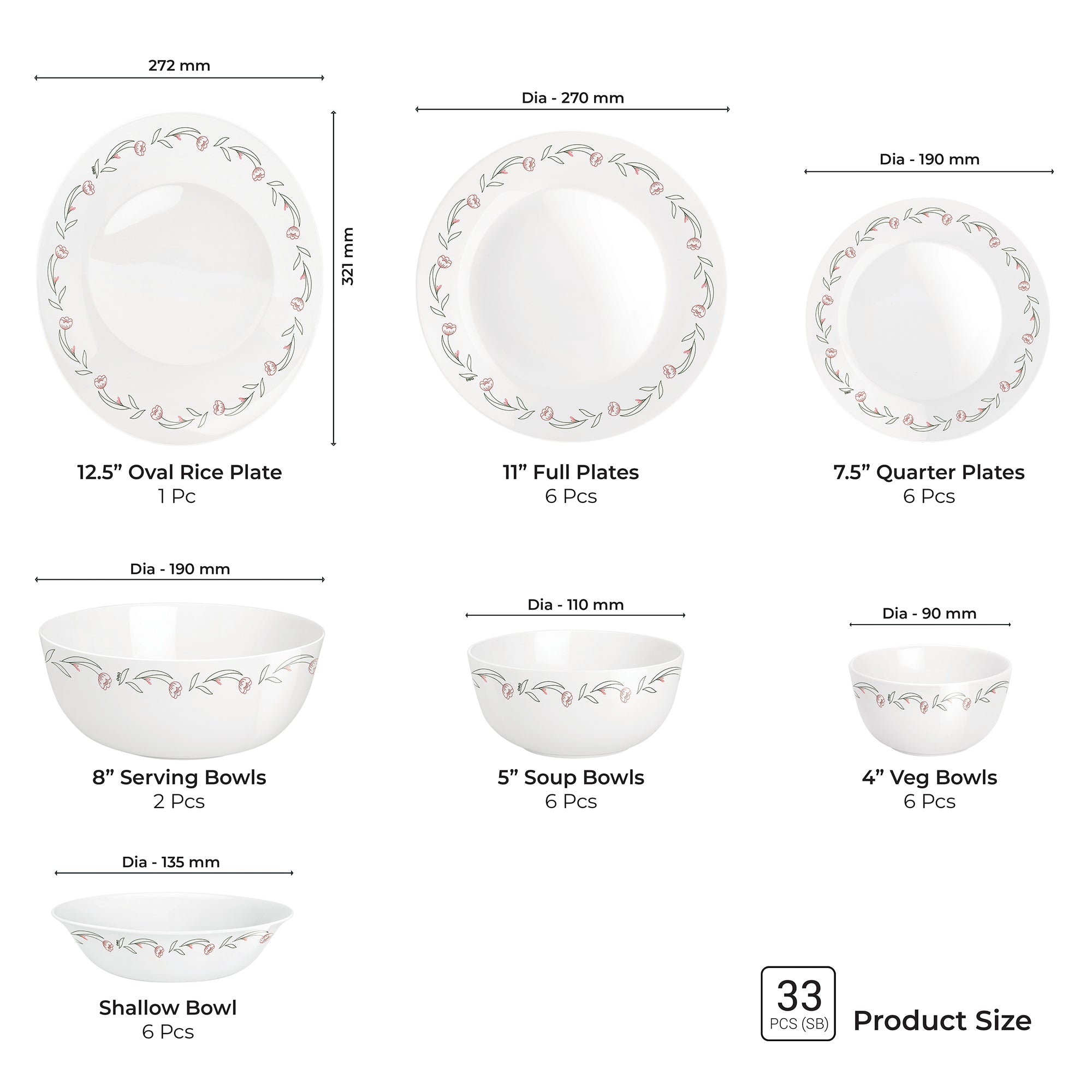 Terrana Collection Dinner Set - FIORA