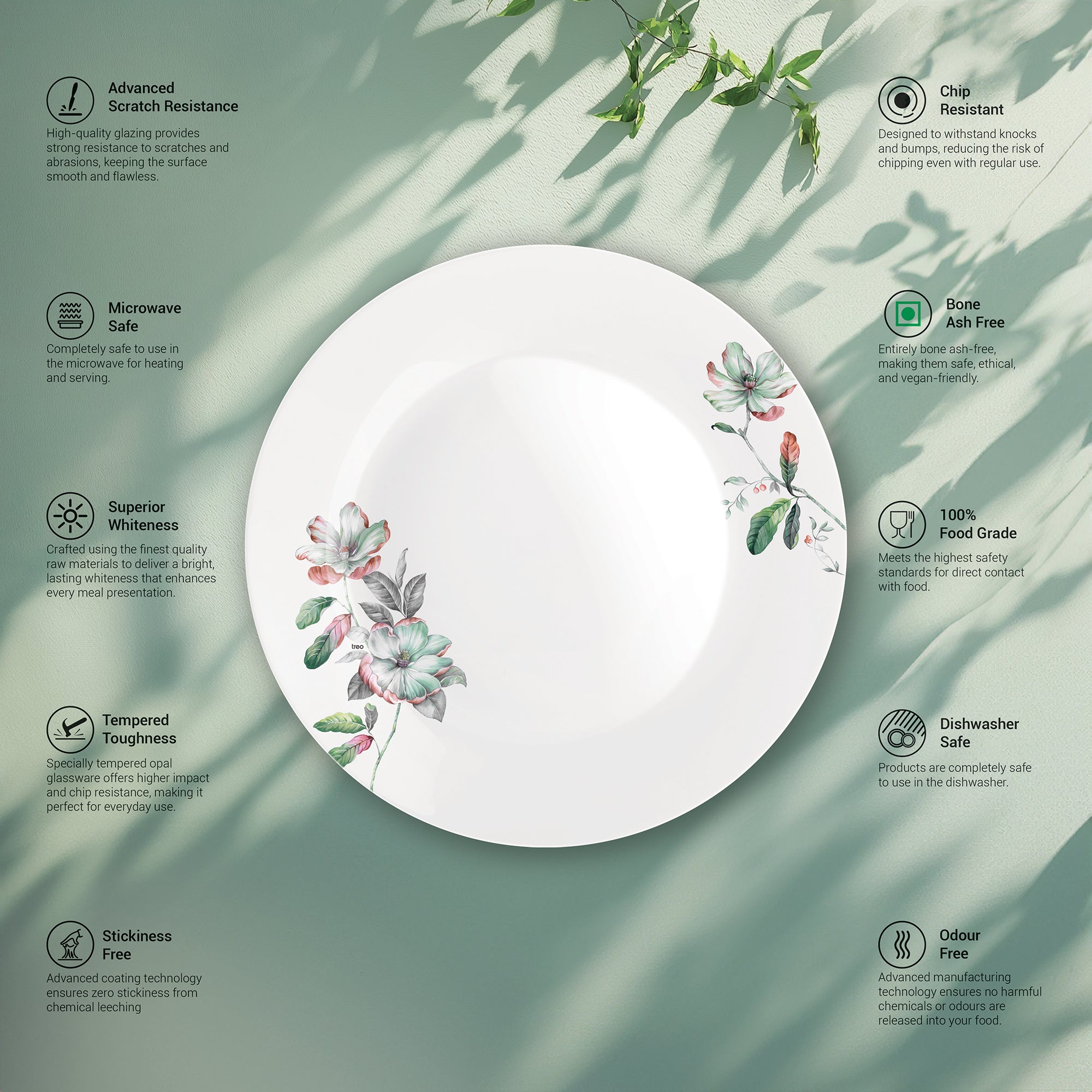 Terrana Collection Plate Set - BLUSH (Treo by Milton)