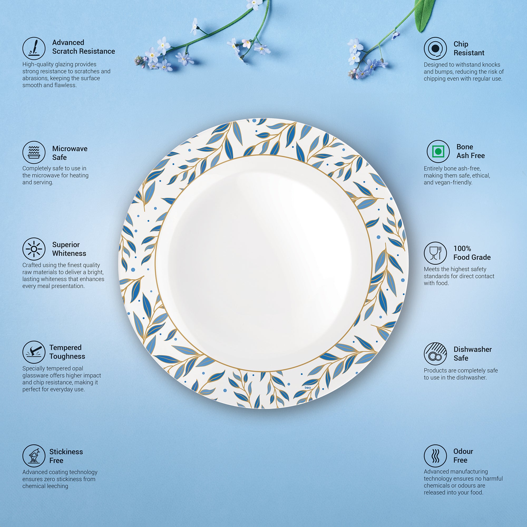 Terrana Collection Plate Set - HELENA (Treo by Milton)
