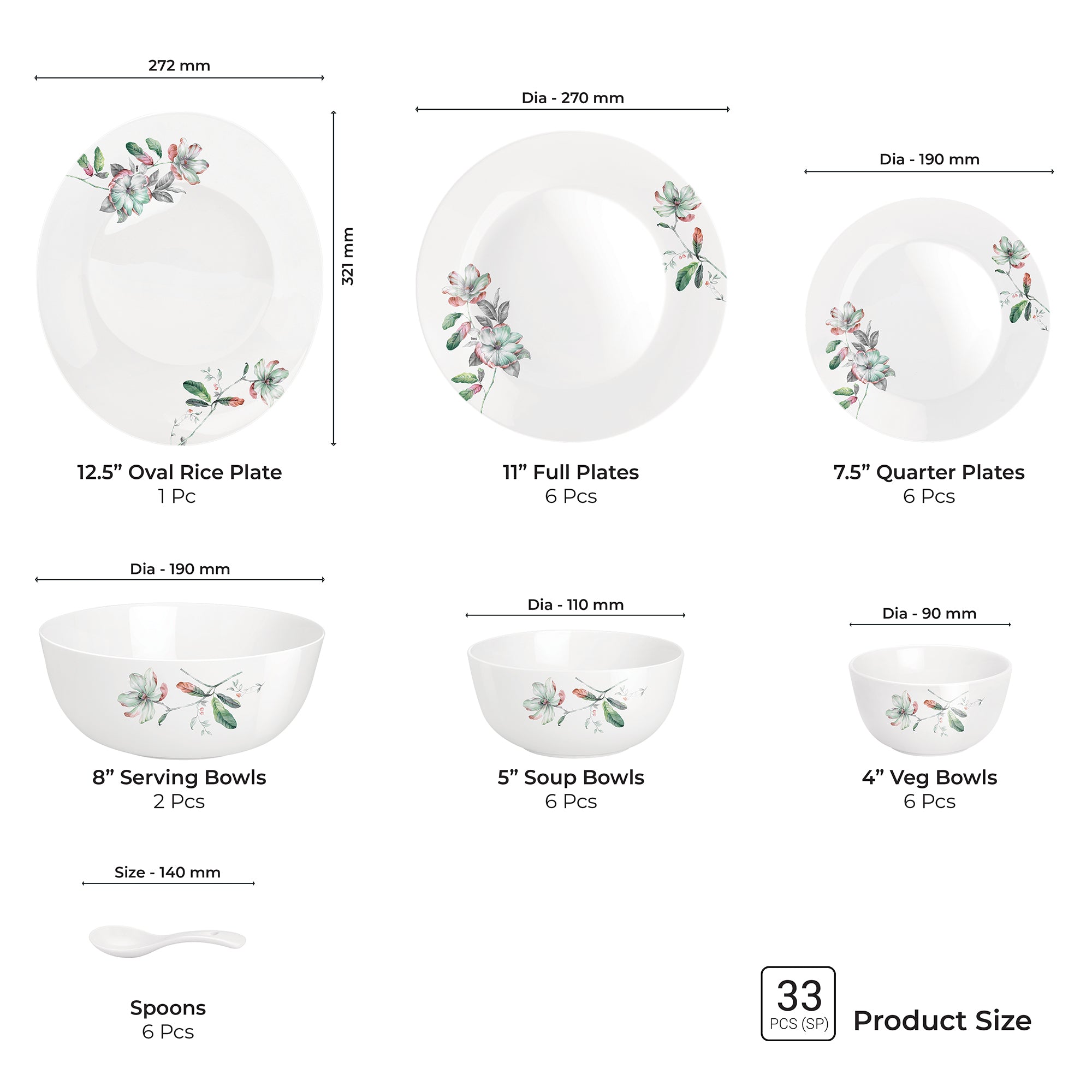 Terrana Collection Dinner Set - BLUSH