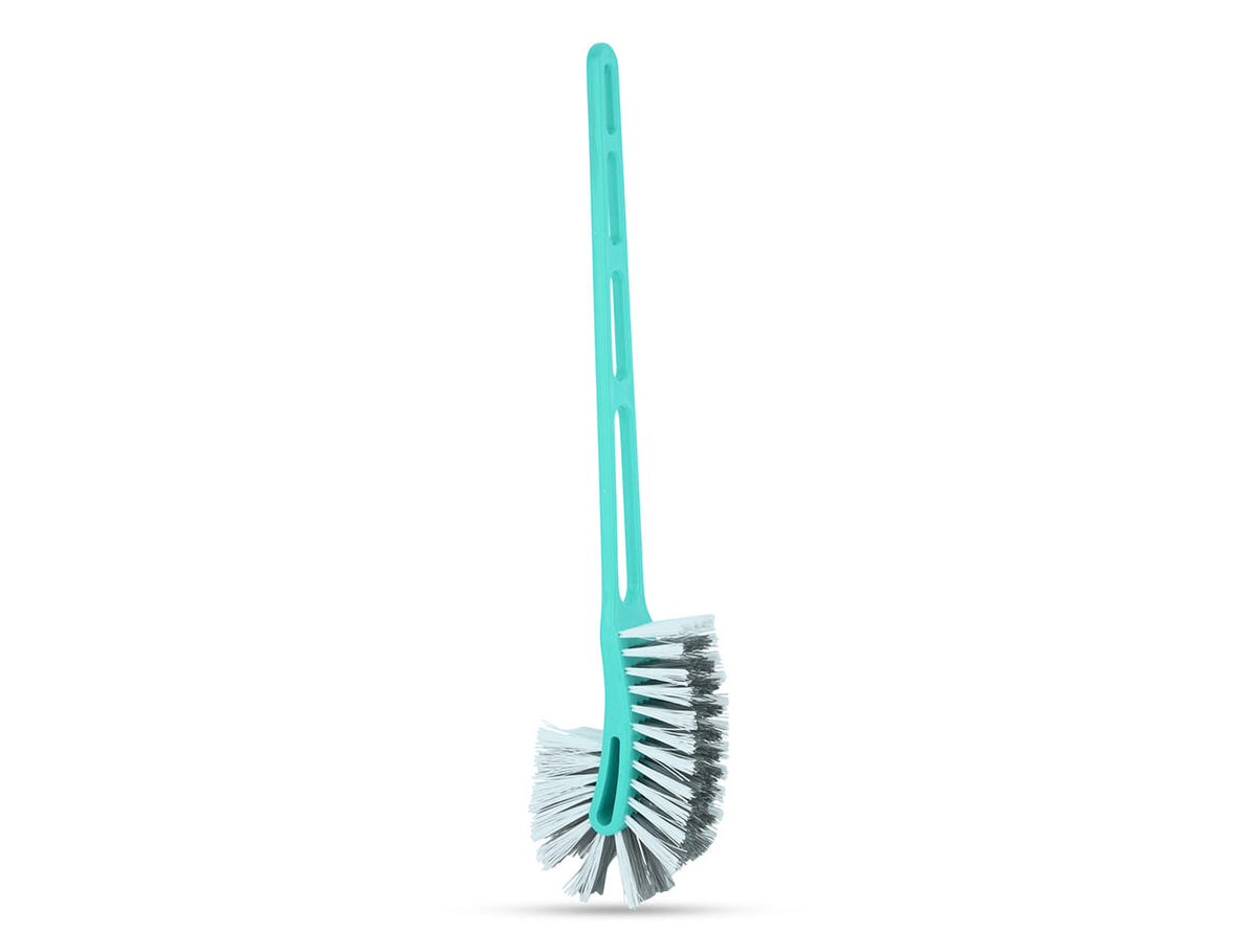 Toilet Brush Double Side Bristles (Spotzero by Milton) - Aqua Green / Standard / 1 Unit