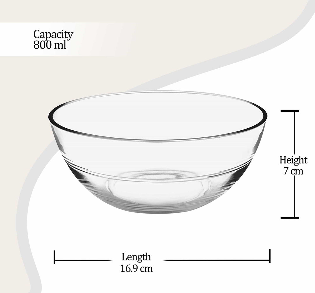 Jelo Crystal Serving Bowl