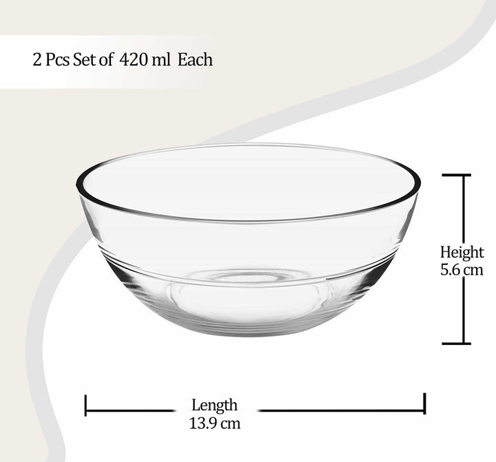 Jelo Crystal Serving Bowl