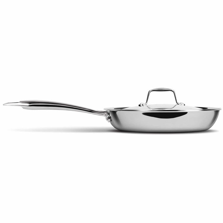 Triply Stainless Steel Fry Pan With Lid