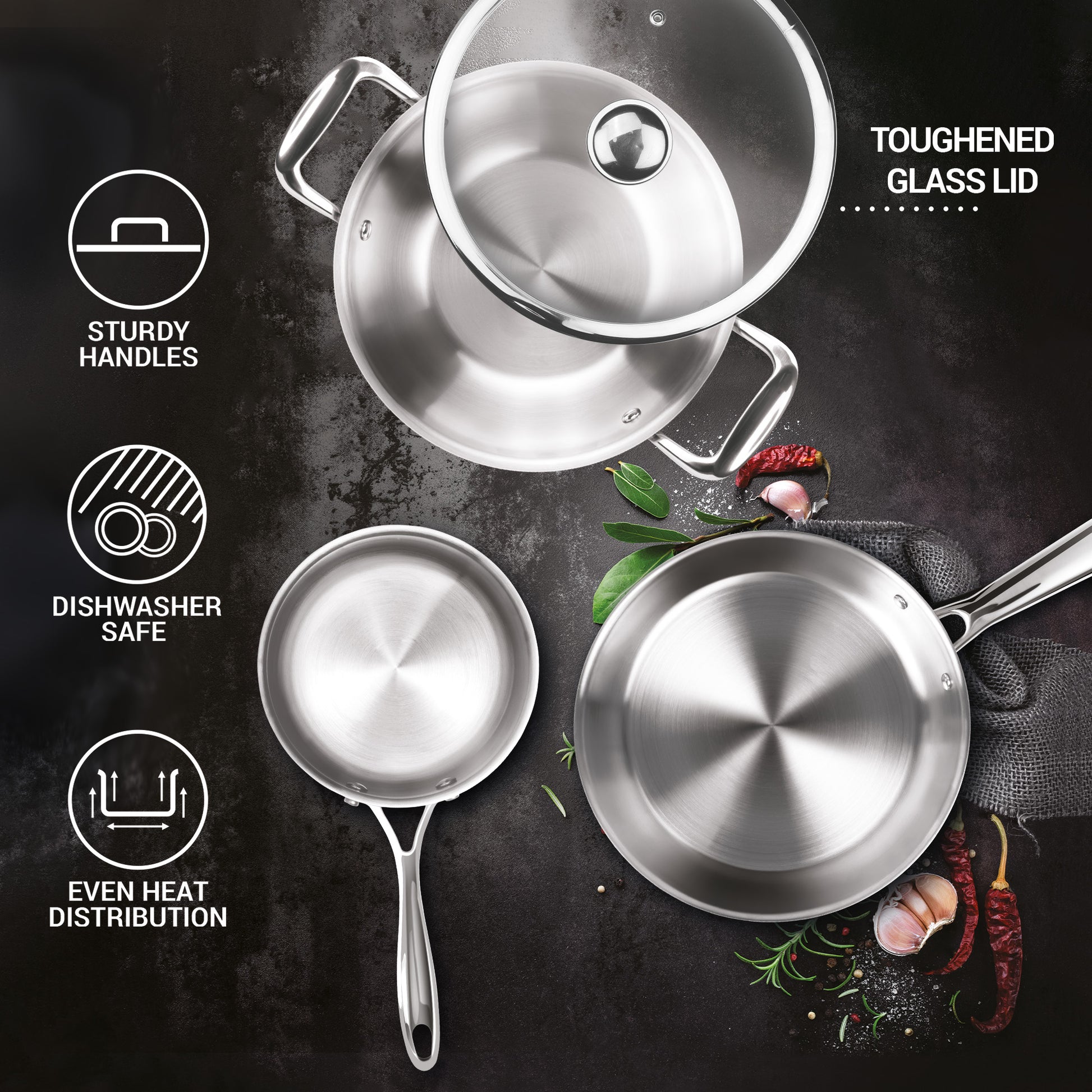 Triply 4 Pcs Set Features