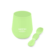 Silicone Tumbler With Spoon For Baby (Milton)