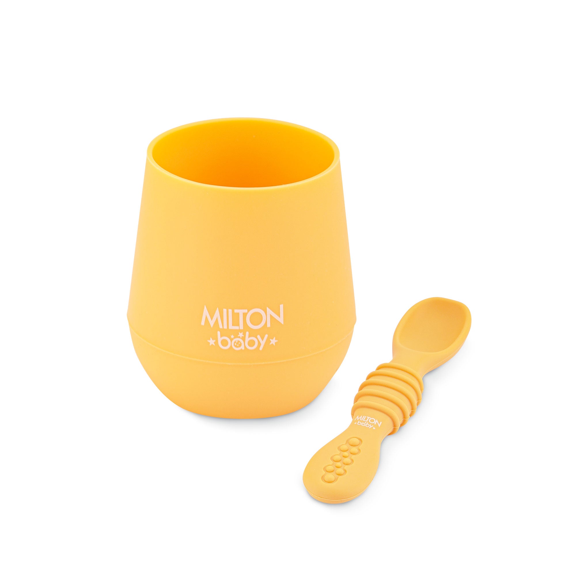 Silicone Tumbler With Spoon For Baby (Milton)