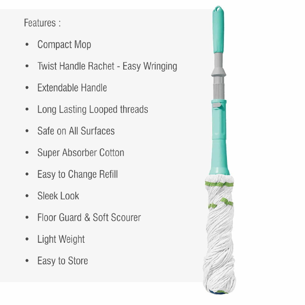 Twist & Cotton Squeeze Mop Features