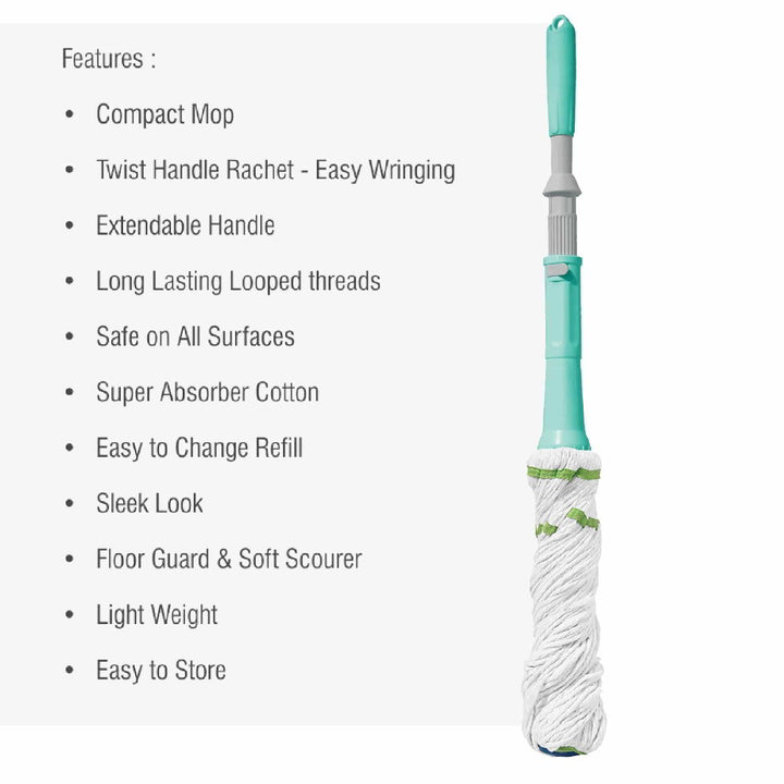 Twist & Cotton Squeeze Mop Features