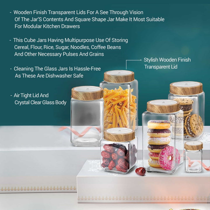 Cube Glass Jar Features