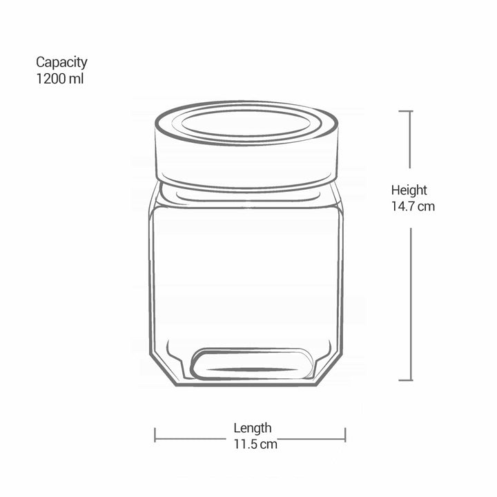Woody Cube Jar