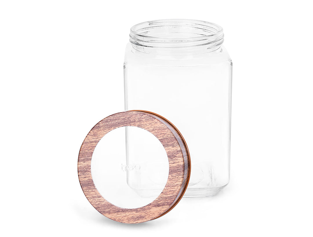 Woody Cube Jar