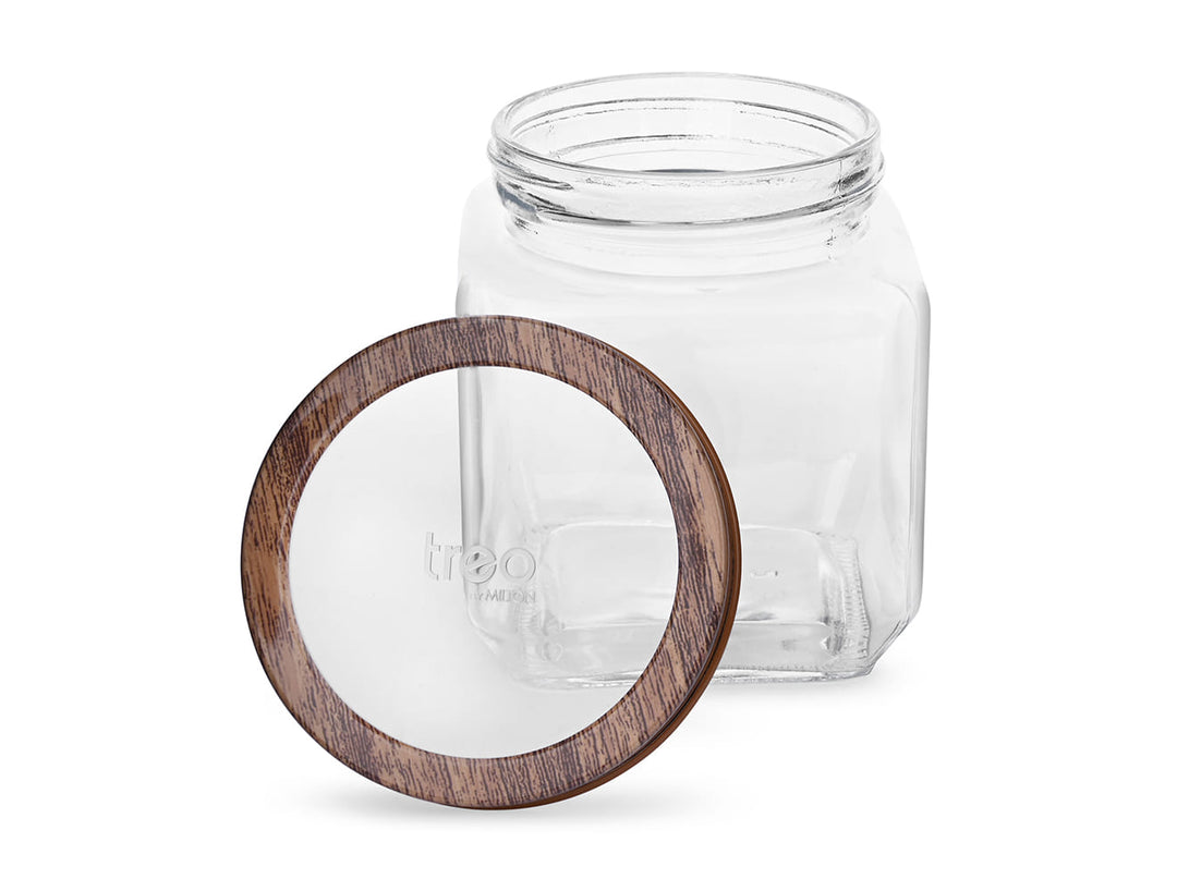 Woody Cube Jar