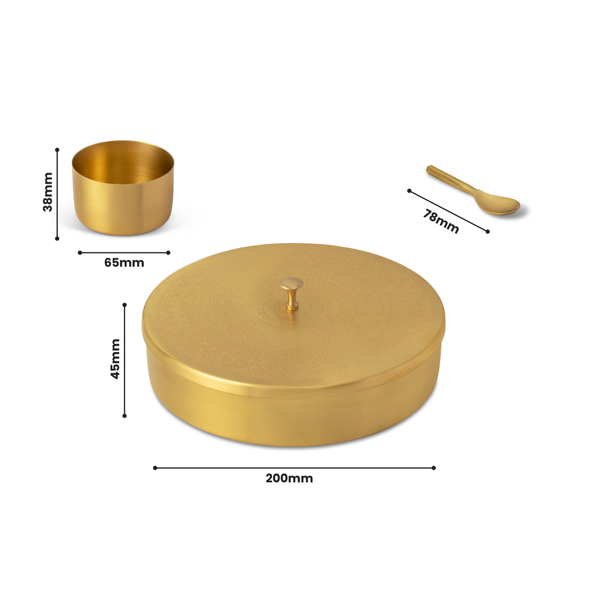 Brass Masala Box (Milton Concepts)