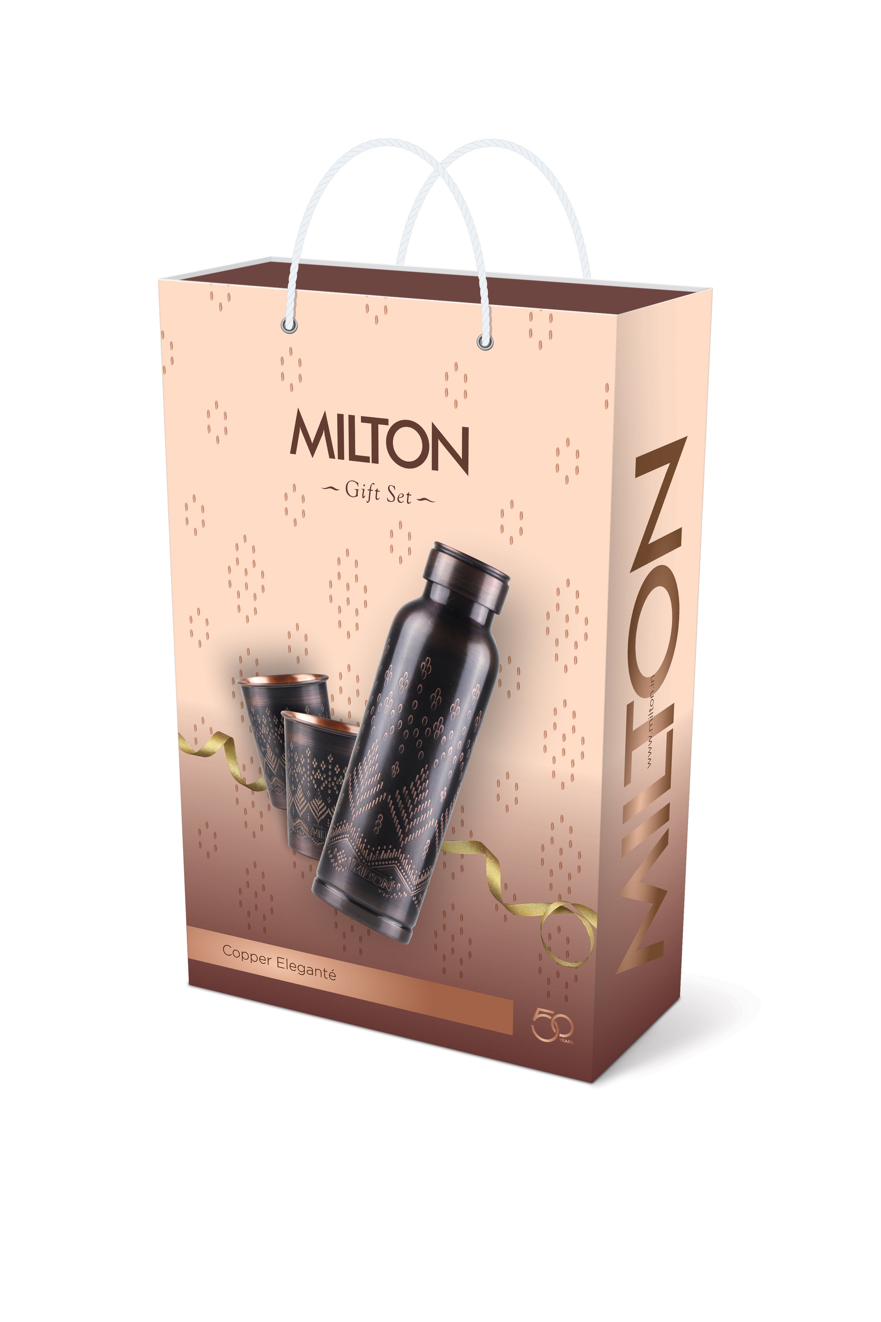 Copper Elegante Bottle Gift Set (Milton)