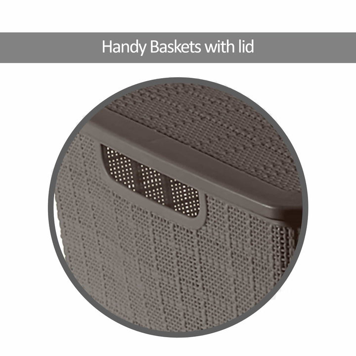 Dobby Multipurpose Basket With Lid (Milton)
