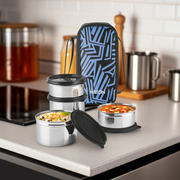 Stack Pack 4 Vertical Insulated Tiffin and Jacket (Milton)