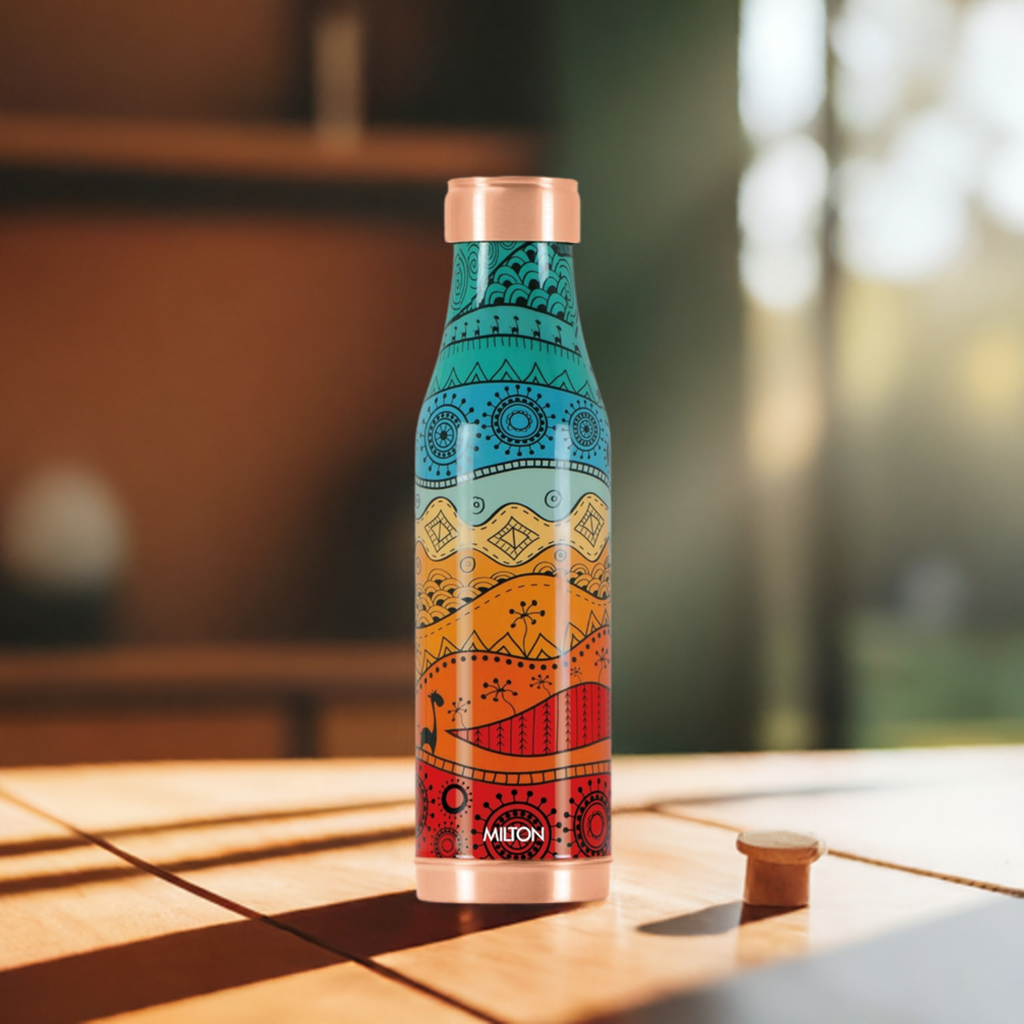 Buy Copper Charge Design Bottle Online at Best Price | Milton