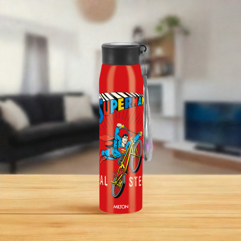 Milton Superman 3D Design Handy Stainless Steel Bottle
