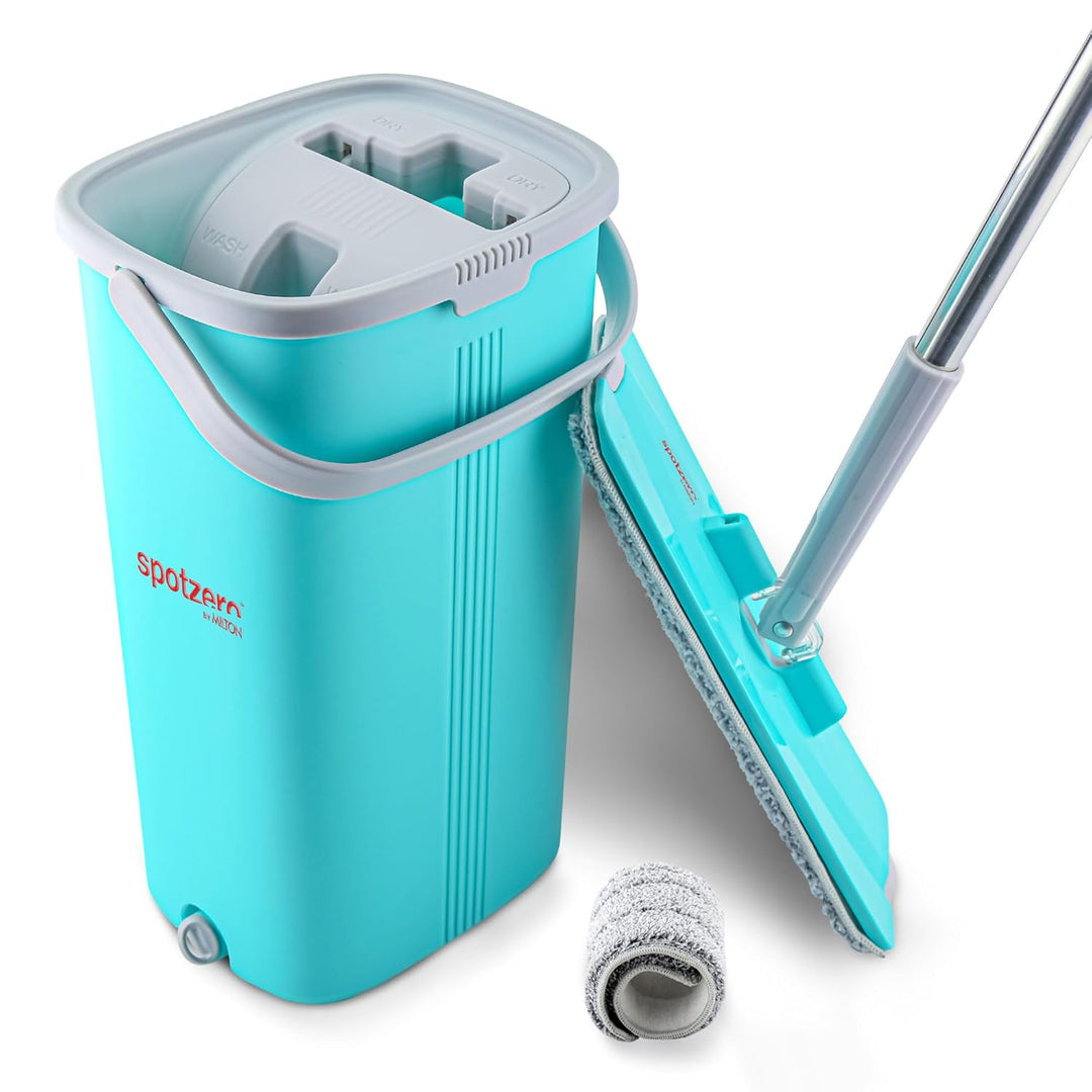 Stainless Steel Flat Mop With Bucket (Spotzero By Milton)