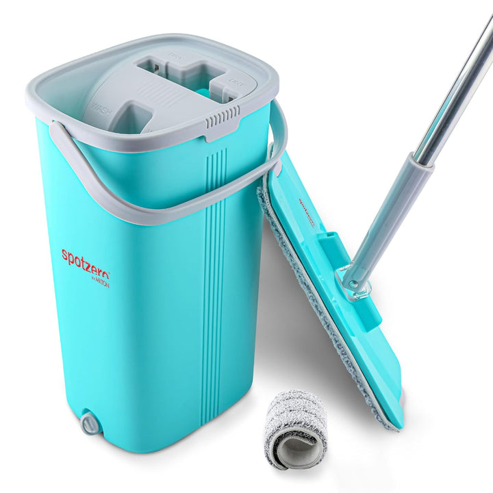 Stainless Steel Flat Mop With Bucket (Spotzero By Milton)
