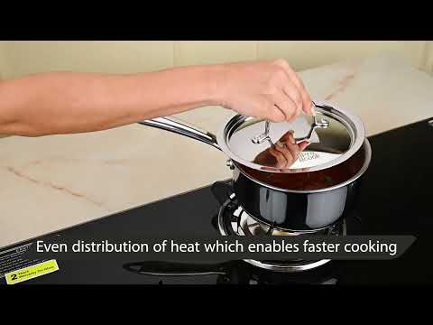 Sauce Pan With Lid - Triply (Milton Procook)