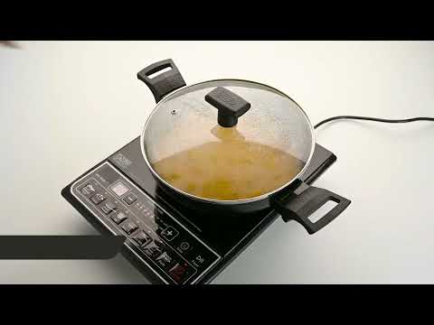 Granito Induction Kadhai with Glass Lid (Milton Procook)