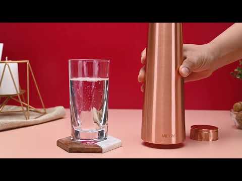 Load video: Copper Delight Water Bottle (Milton)
