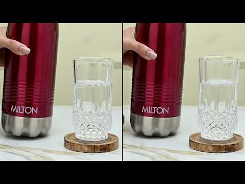 Load video: Duo Deluxe Thermosteel Water Bottle (Milton)