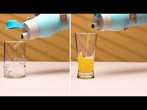Load video: Active Stainless Steel Water Bottle (Milton)