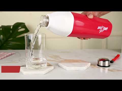 Load video: Kool Hexone Pu Insulated Water Bottle (Milton)